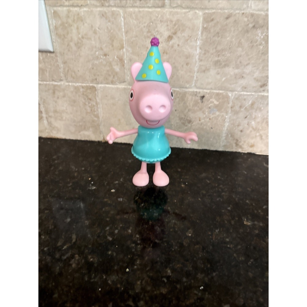 Peppa Pig Birthday Toy Figurine OR Cake Topper Figures Tall MINT